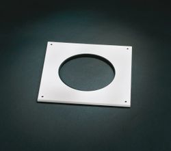 rosace pour conduit de fumées / d’amenée d’air Ubbink Rolux carré Ø125mm inox